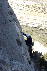 Climber on Penas del Rey
